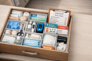 gaveta de emergência